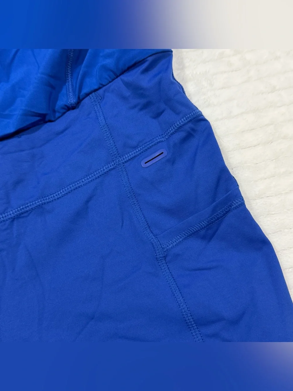 lululemon athletica Electric Blue Pleated Hem Mini Skirt